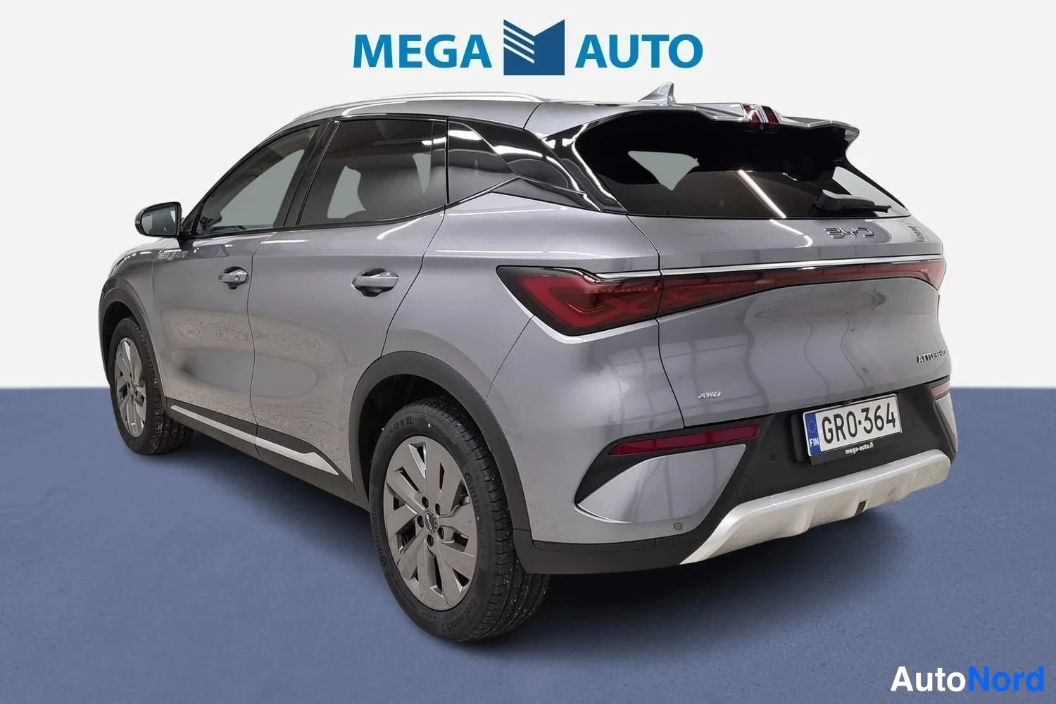 Grey BYD Atto 3 EVO 2026, rear three-quarter, photo 3