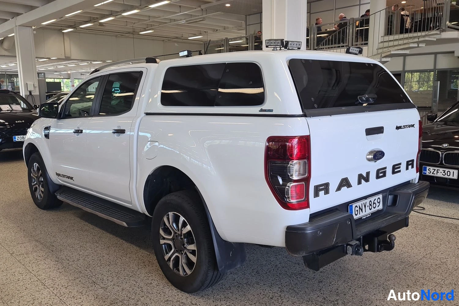 Valkoinen Ford Ranger 2019, takaviisto, kuva 4