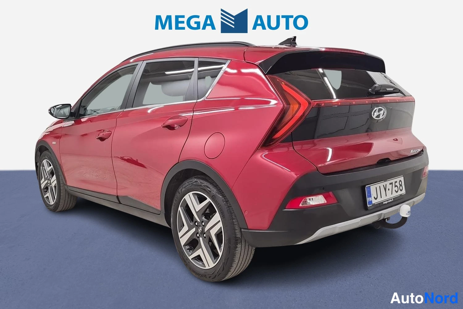 Punainen Hyundai Bayon 2021, takaviisto, kuva 3