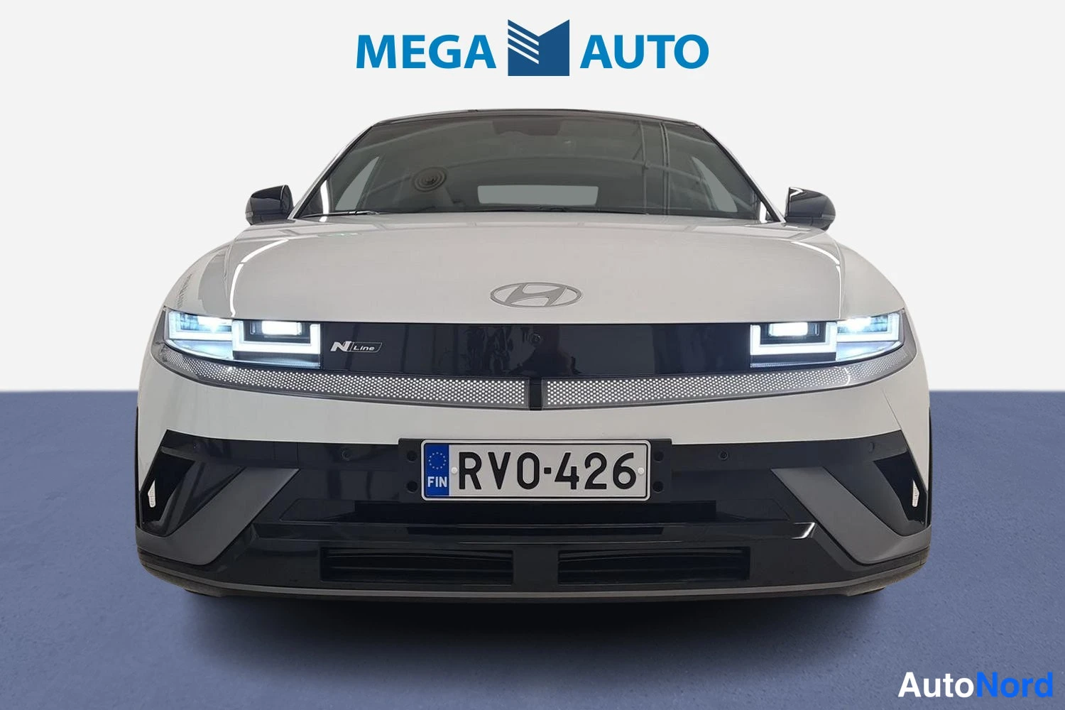 Valkoinen Hyundai Ioniq 5 2025, edestä, kuva 3