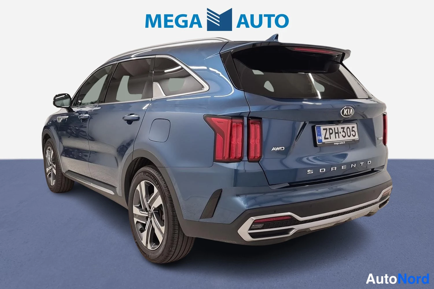 Sininen Kia Sorento 2021, takaviisto, kuva 3
