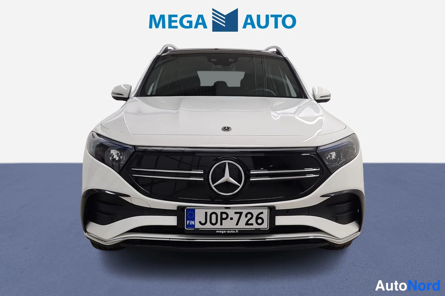 Valkoinen Mercedes-Benz EQB 350 4MATIC 2023, edestä, kuva 3