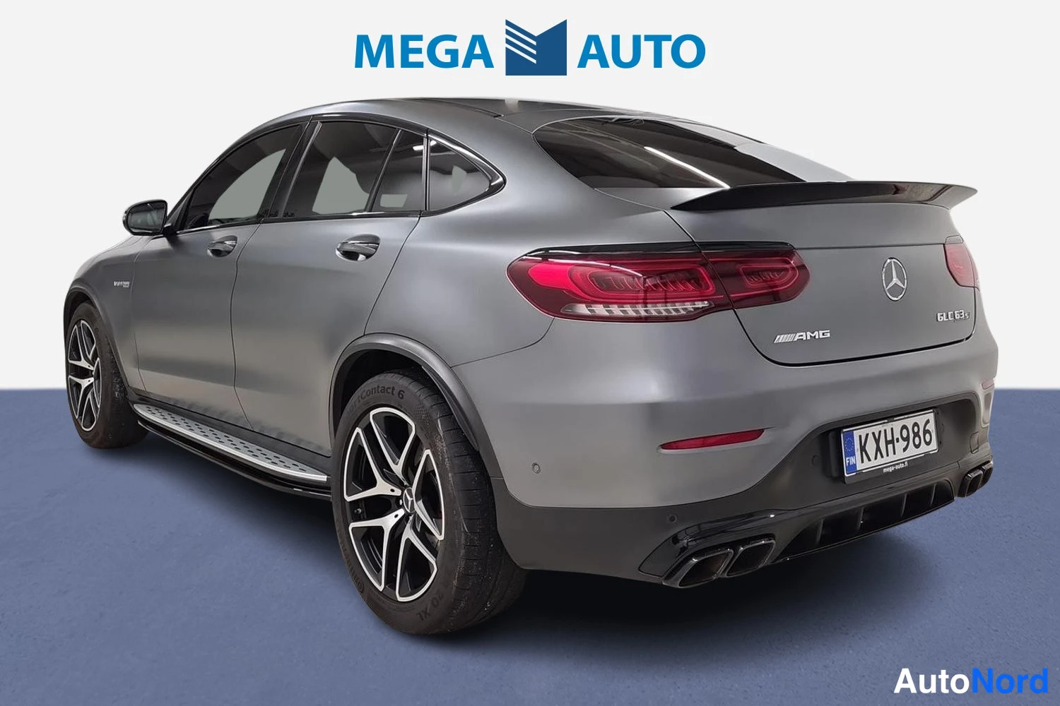 Grey Mercedes-Benz GLC Mercedes-AMG 2020, rear three-quarter, photo 3