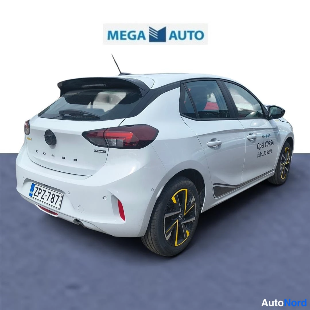 Valkoinen Opel Corsa 2026, takaviisto, kuva 5