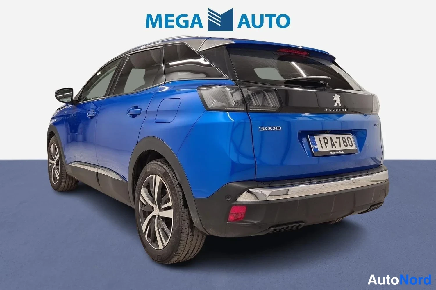 Sininen Peugeot 3008 2021, takaviisto, kuva 8