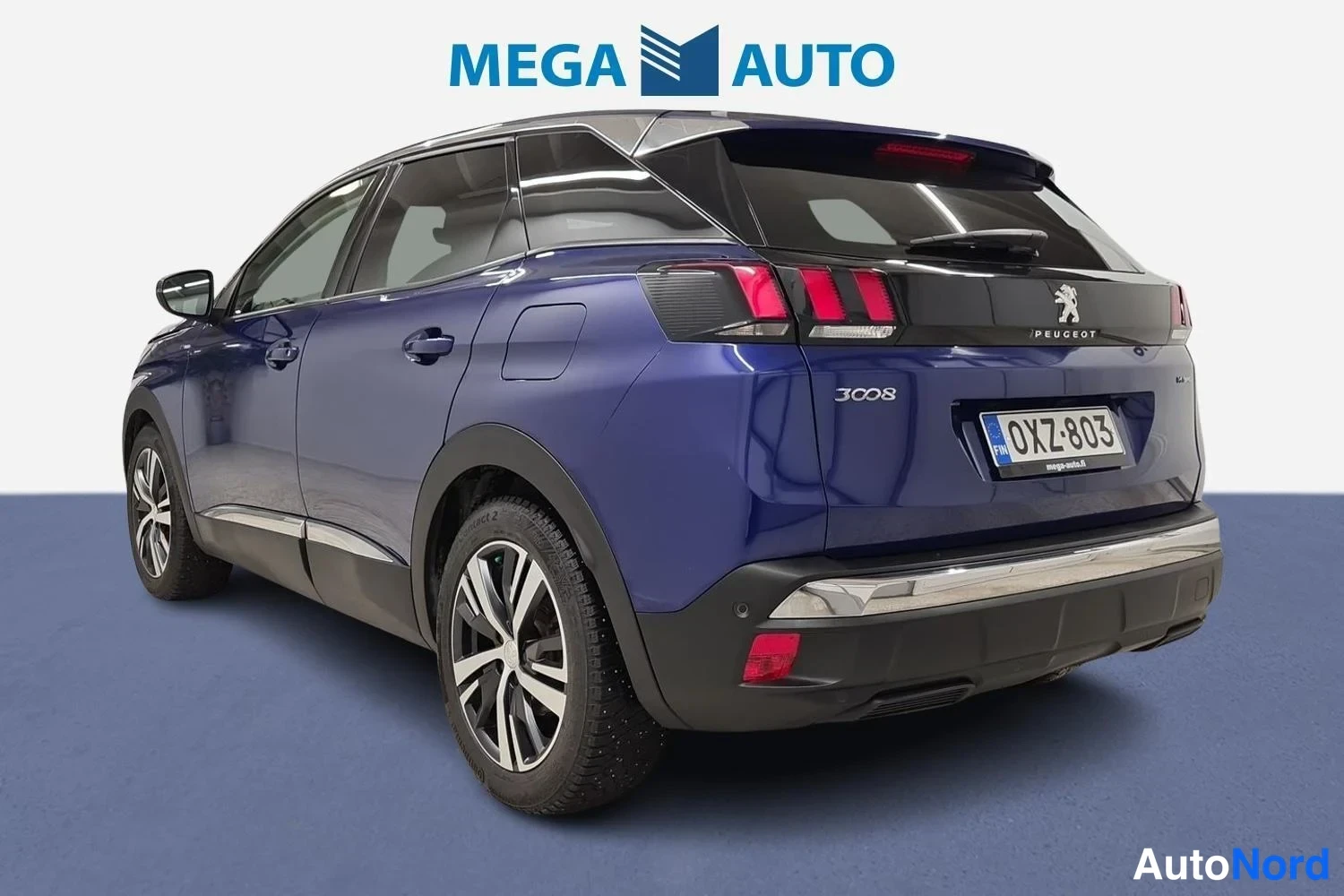 Sininen Peugeot 3008 2020, takaviisto, kuva 6