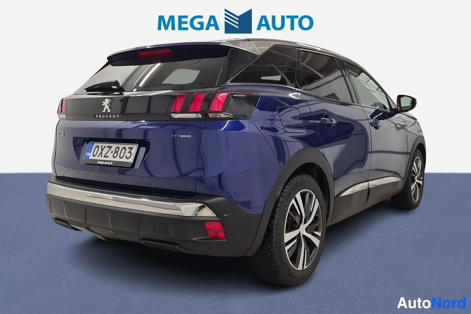 Sininen Peugeot 3008 2020, takaviisto, kuva 7