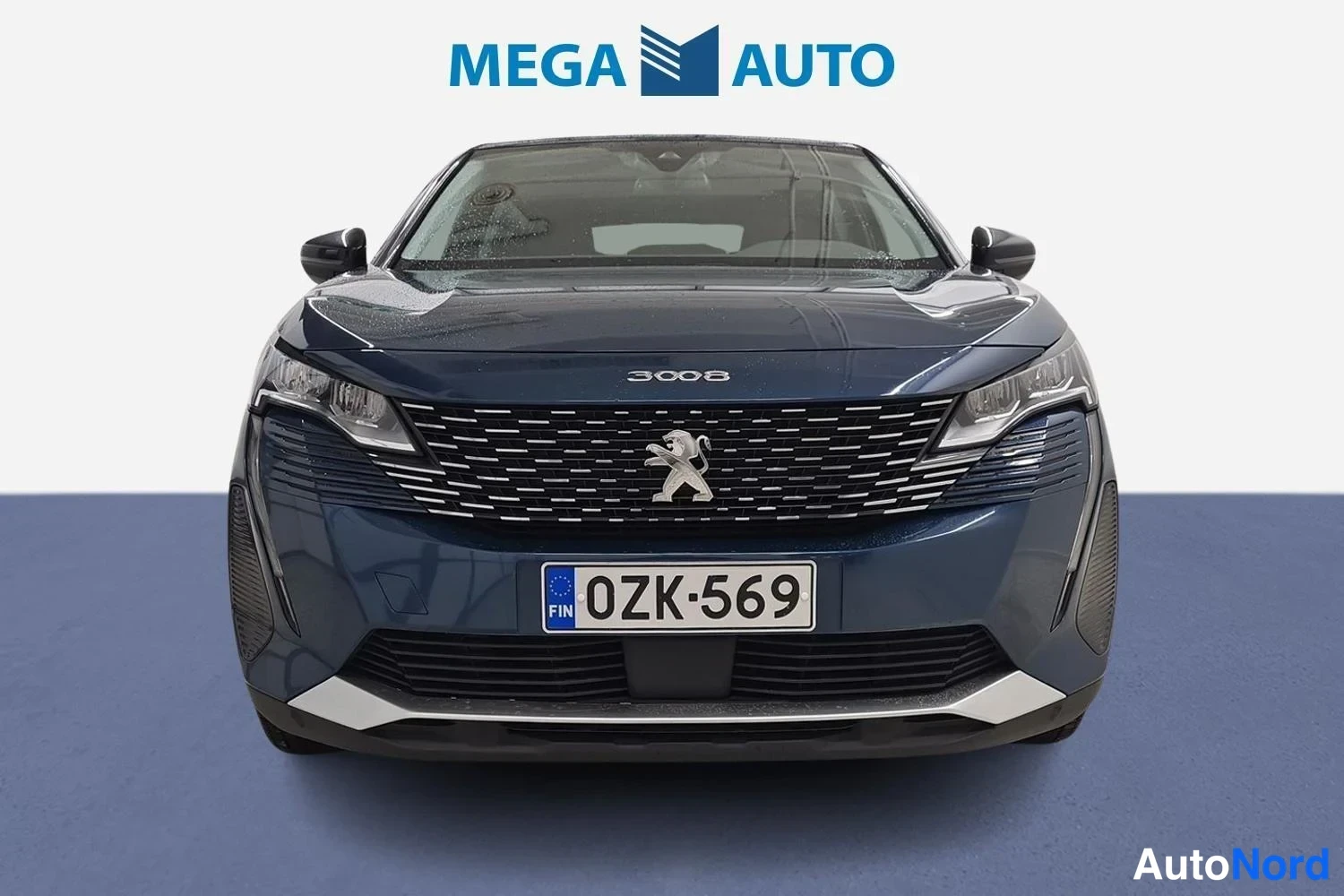 Sininen Peugeot 3008 2022, edestä, kuva 4