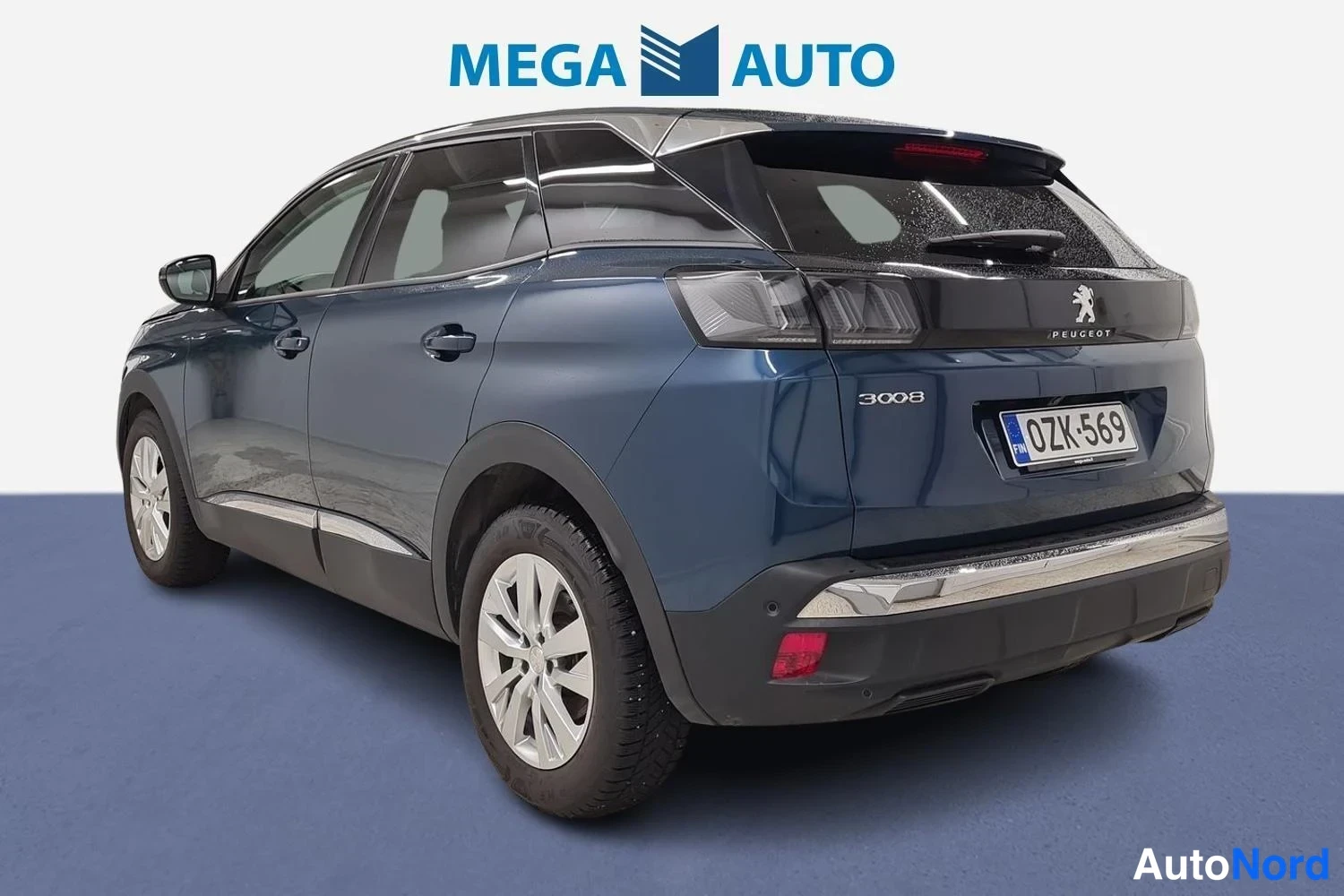 Sininen Peugeot 3008 2022, takaviisto, kuva 7