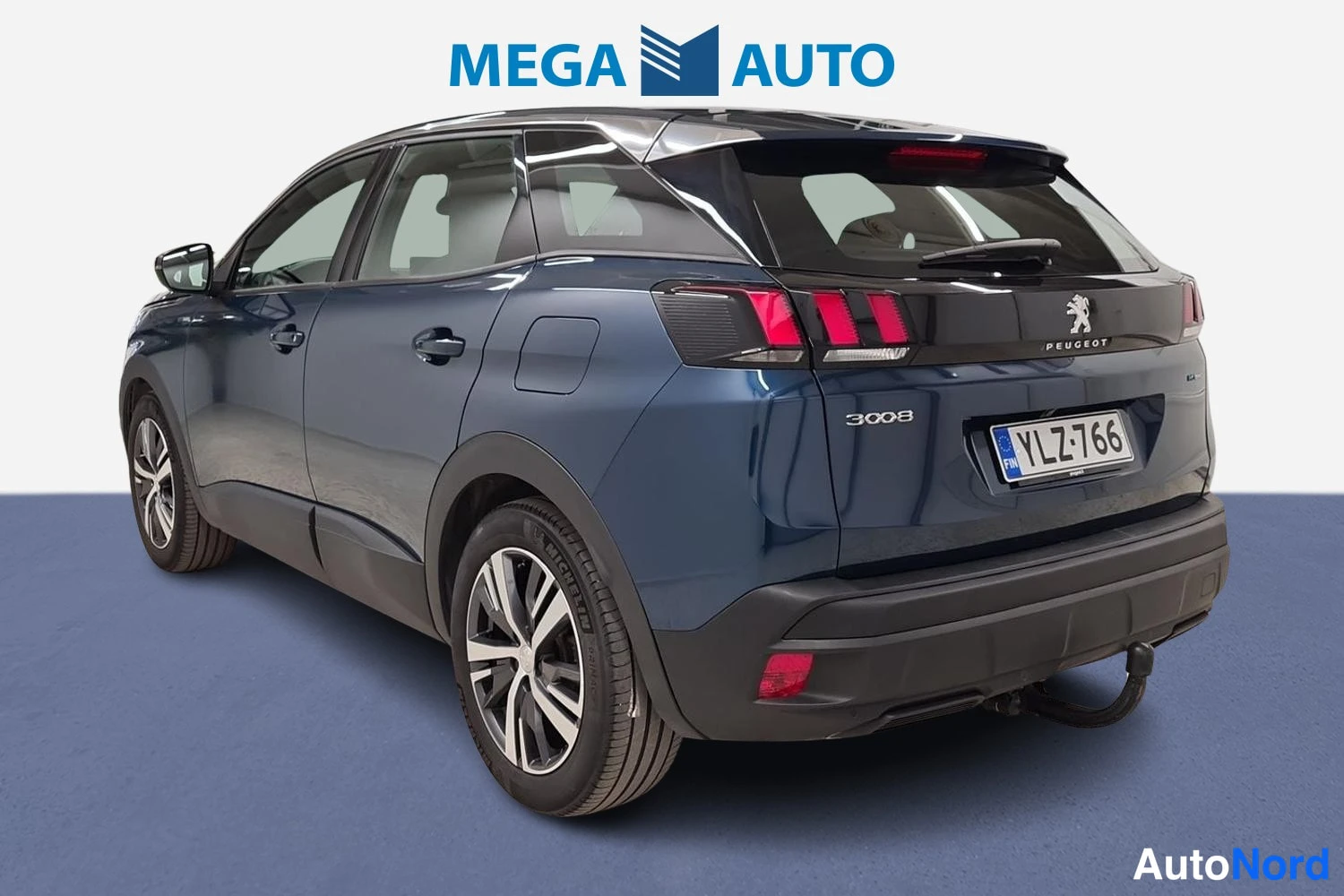 Sininen Peugeot 3008 2023, takaviisto, kuva 3