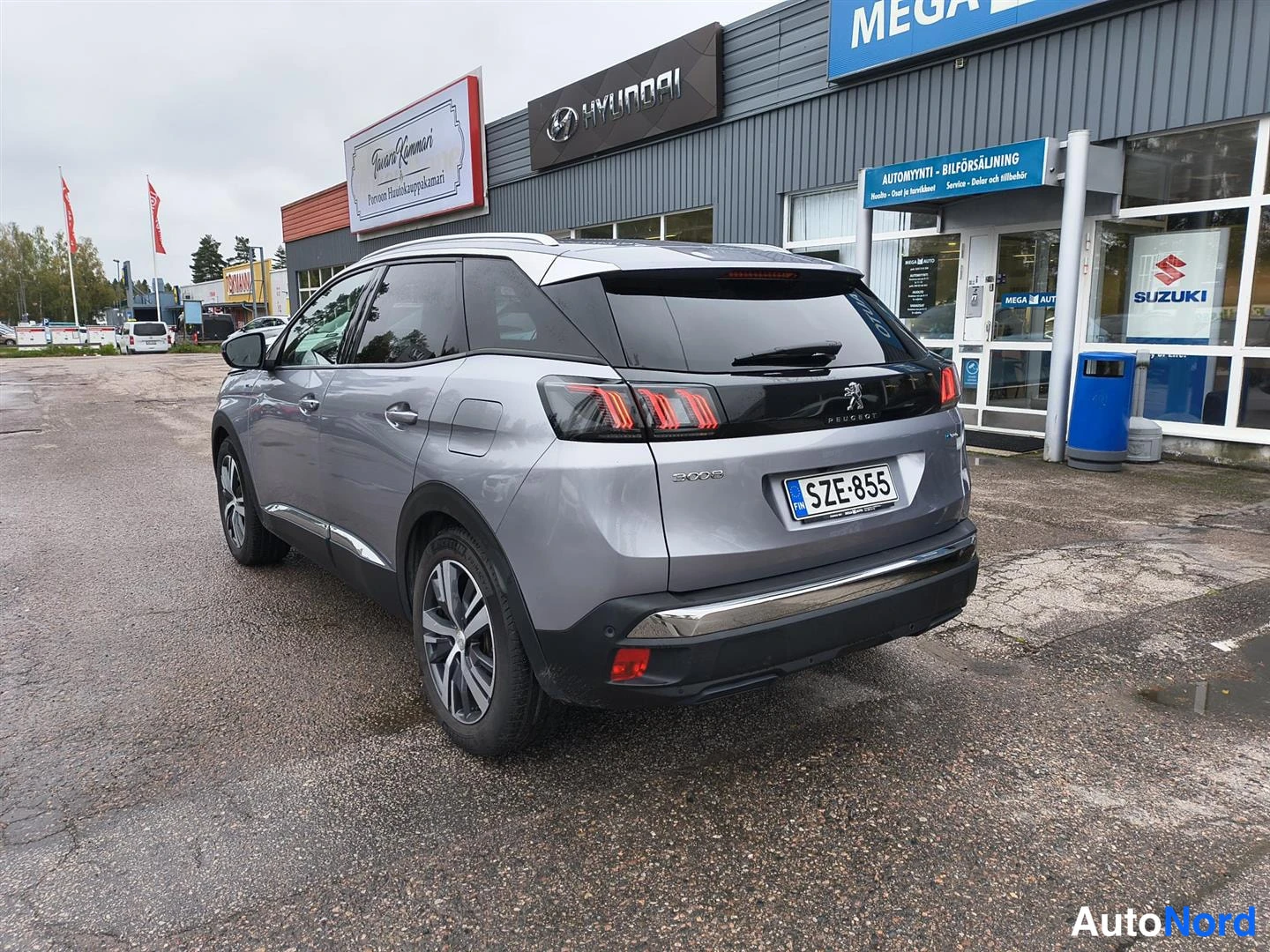 Harmaa Peugeot 3008 2021, takaviisto, kuva 6