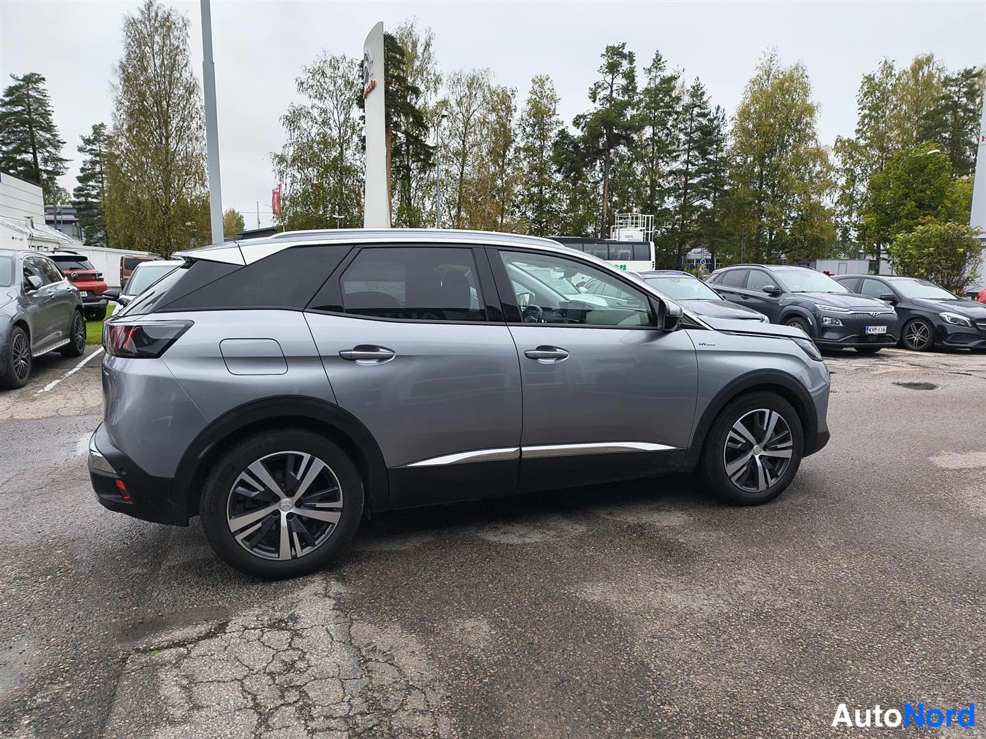Harmaa Peugeot 3008 2021, sivulta, kuva 5