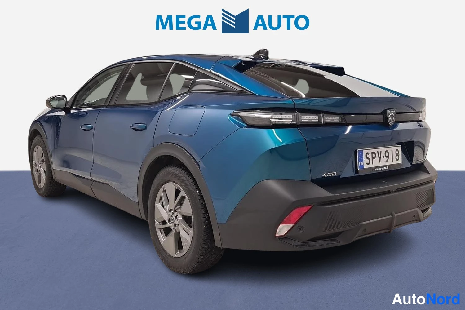 Sininen Peugeot 408 2024, takaviisto, kuva 3