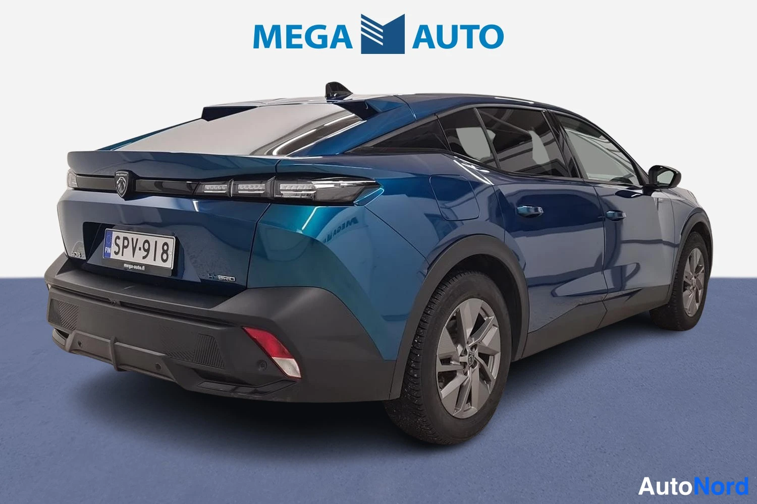 Sininen Peugeot 408 2024, takaviisto, kuva 4