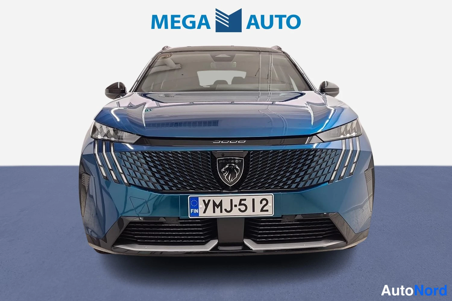 Sininen Peugeot E-5008 2026, edestä, kuva 2