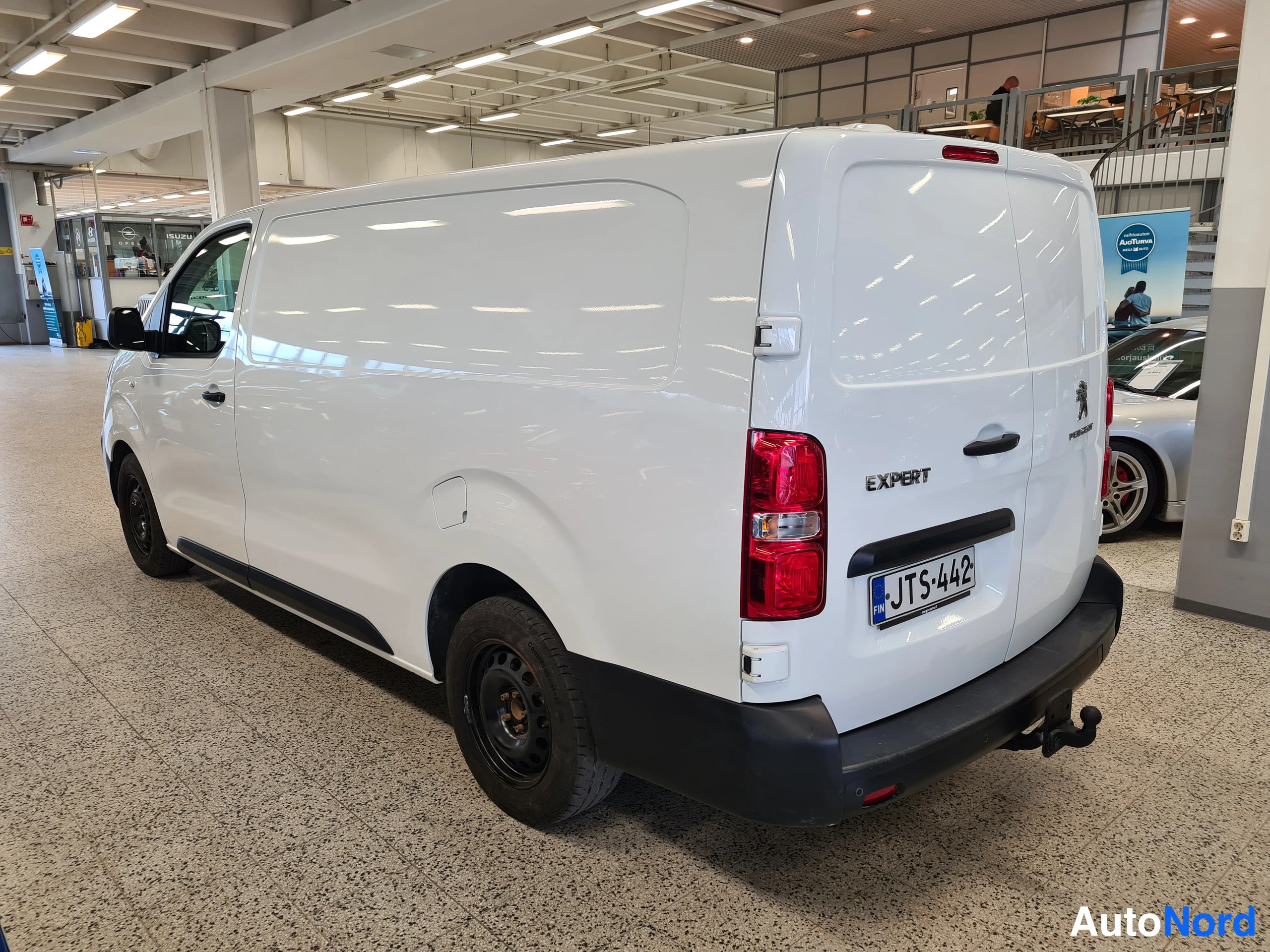 Valkoinen Peugeot Expert 2022, takaviisto, kuva 10