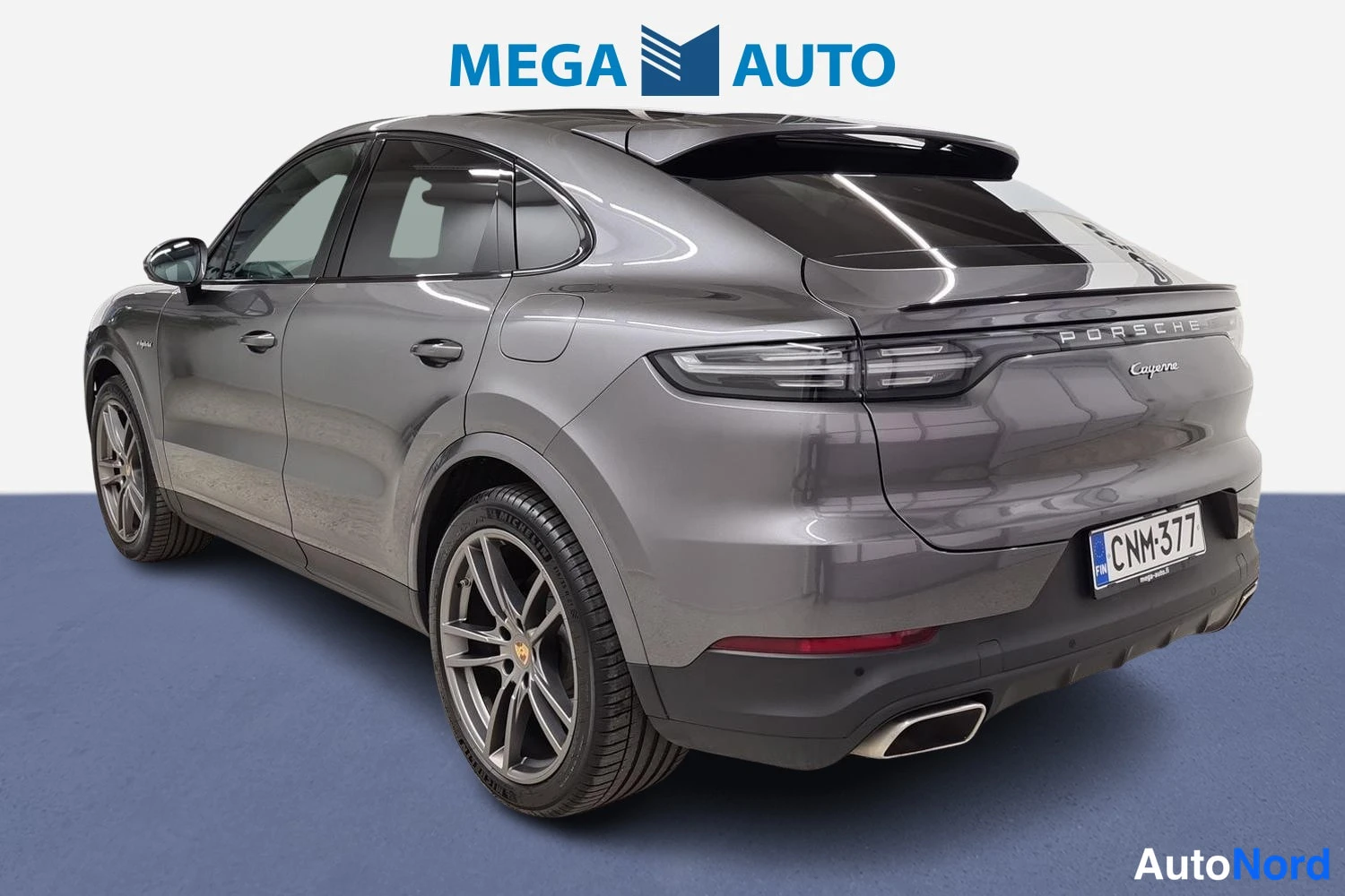 Harmaa Porsche Cayenne 2019, takaviisto, kuva 3