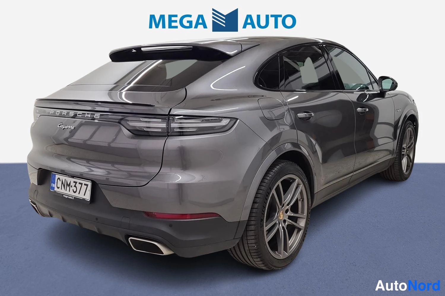 Harmaa Porsche Cayenne 2019, takaviisto, kuva 4
