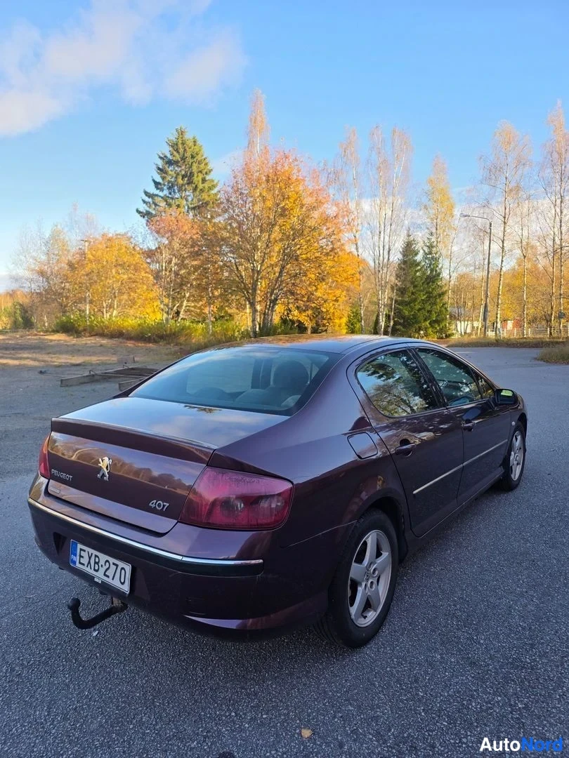 Violetti Peugeot 407 2004, takaviisto, kuva 3