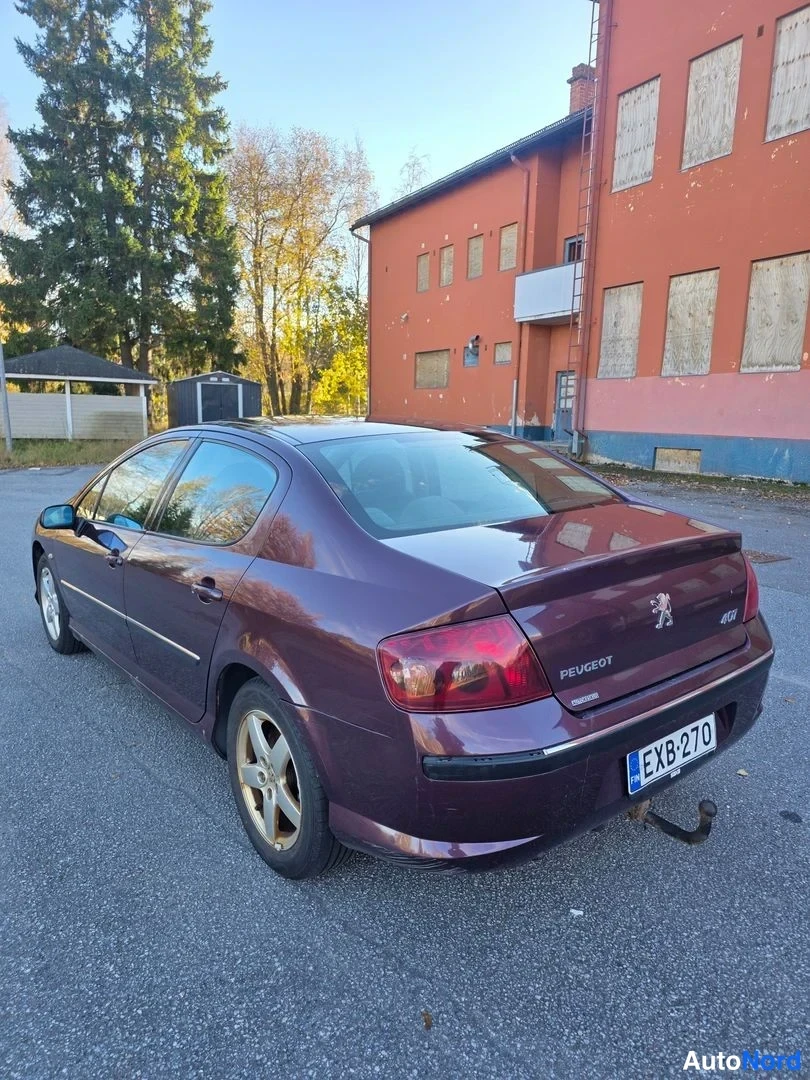 Violetti Peugeot 407 2004, takaviisto, kuva 4