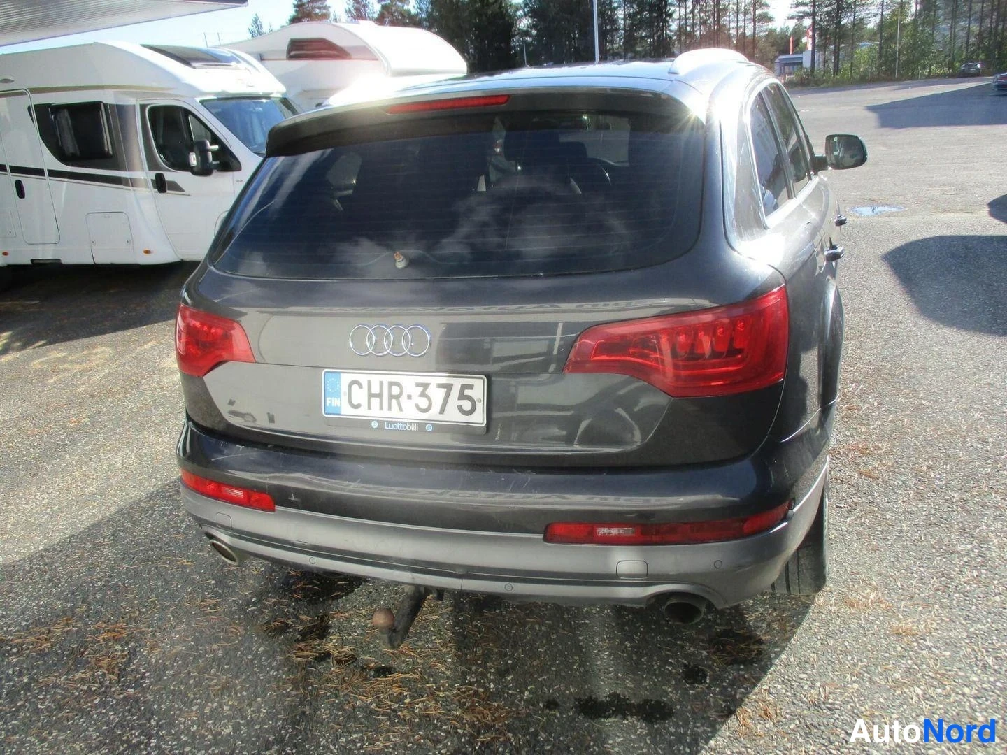 Grey Audi Q7 2010, rear, photo 8
