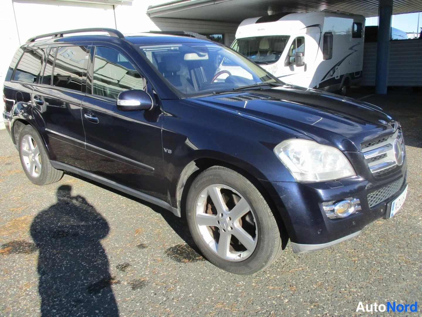 Blue Mercedes-Benz GL 420 CDI 4MATIC 2006, front three-quarter, nose to the right, photo 3