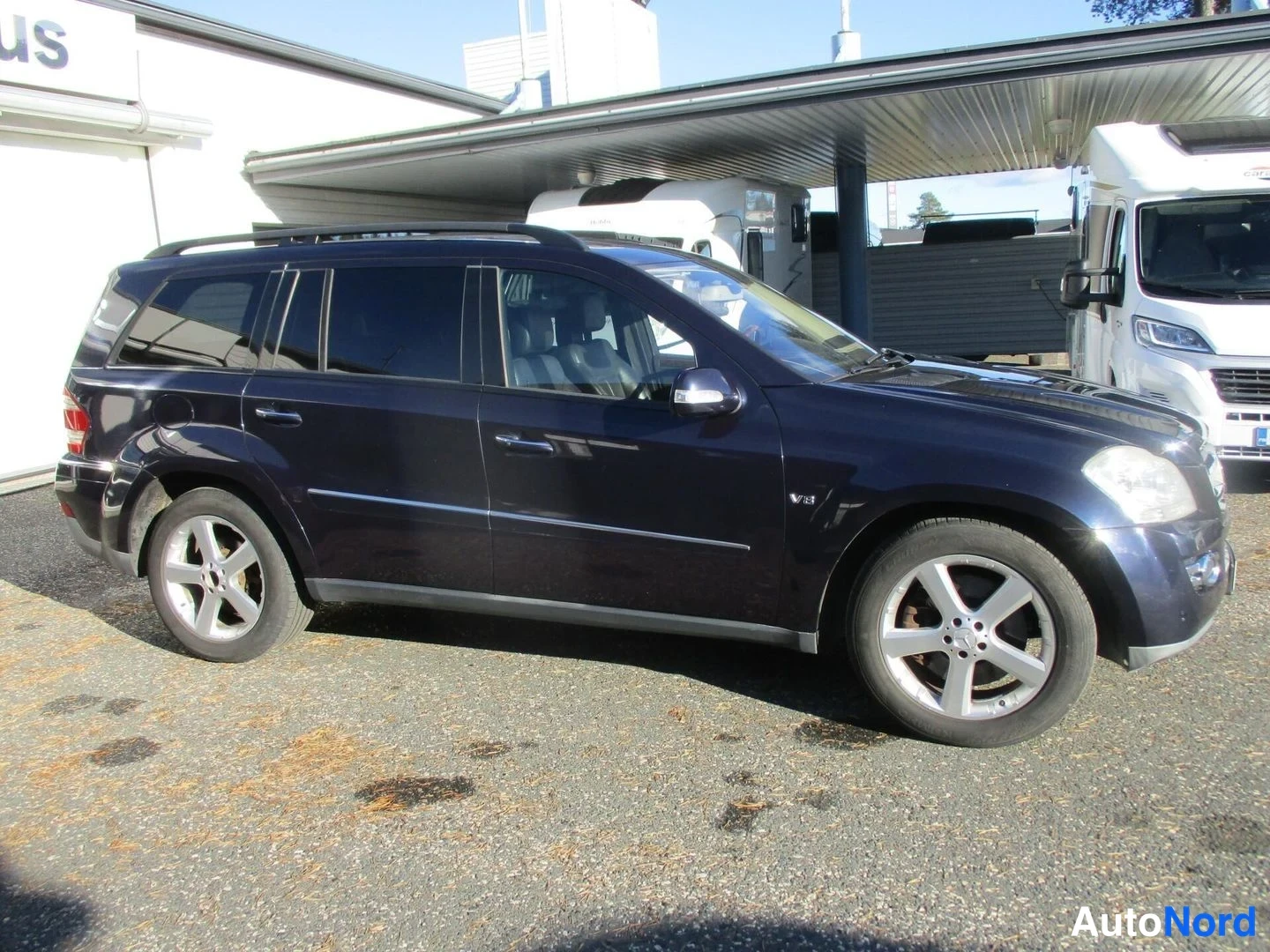 Blue Mercedes-Benz GL 420 CDI 4MATIC 2006, front three-quarter, nose to the right, photo 4