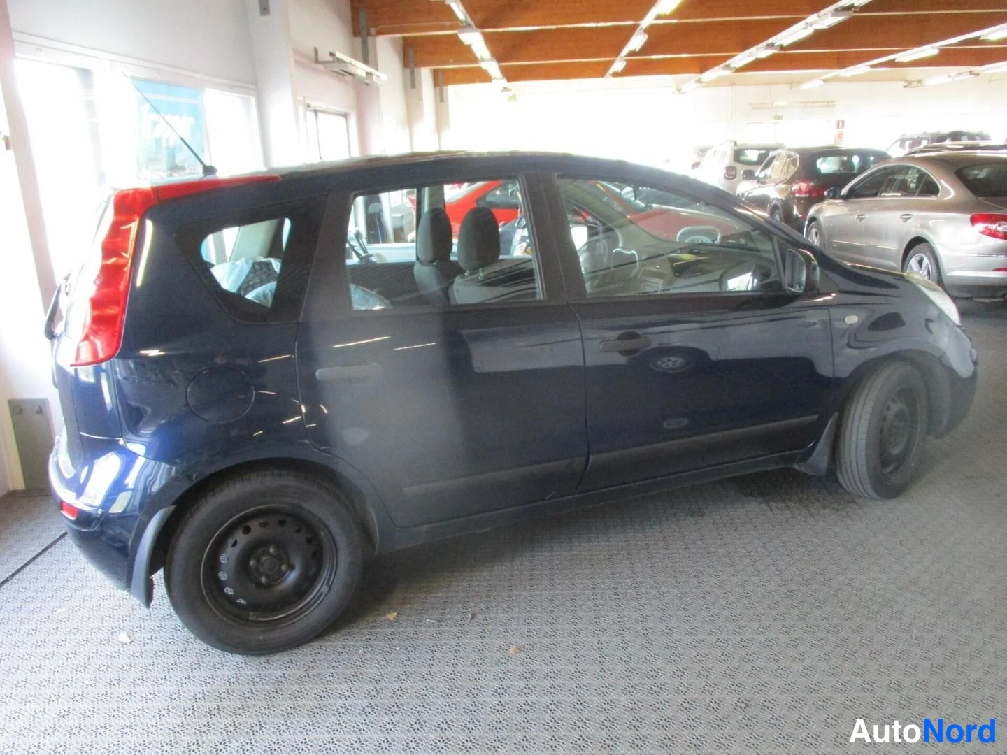 Blue Nissan Note 2008, side, photo 4