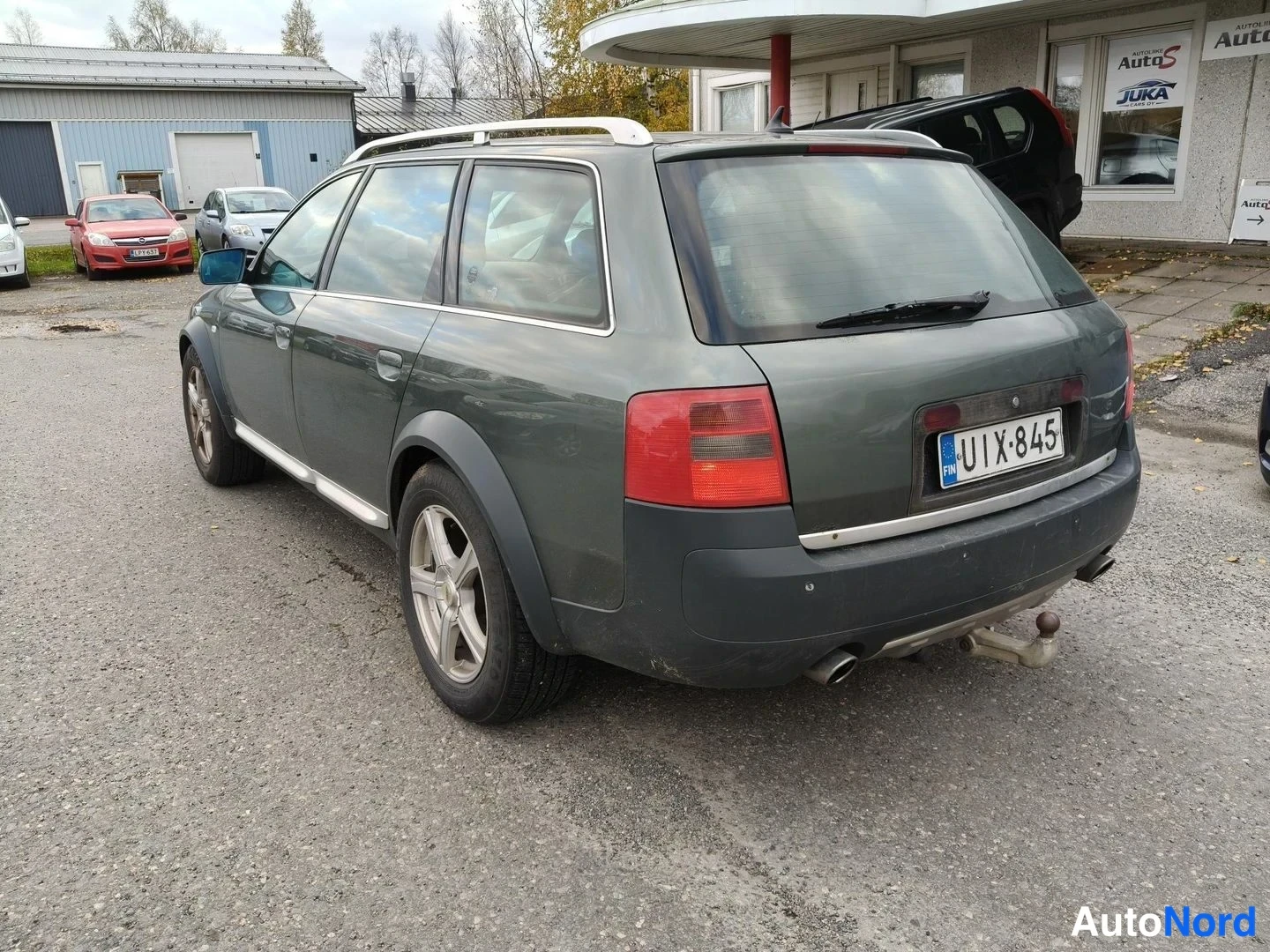 Green Audi A6 allroad quattro 2001, rear three-quarter, photo 4