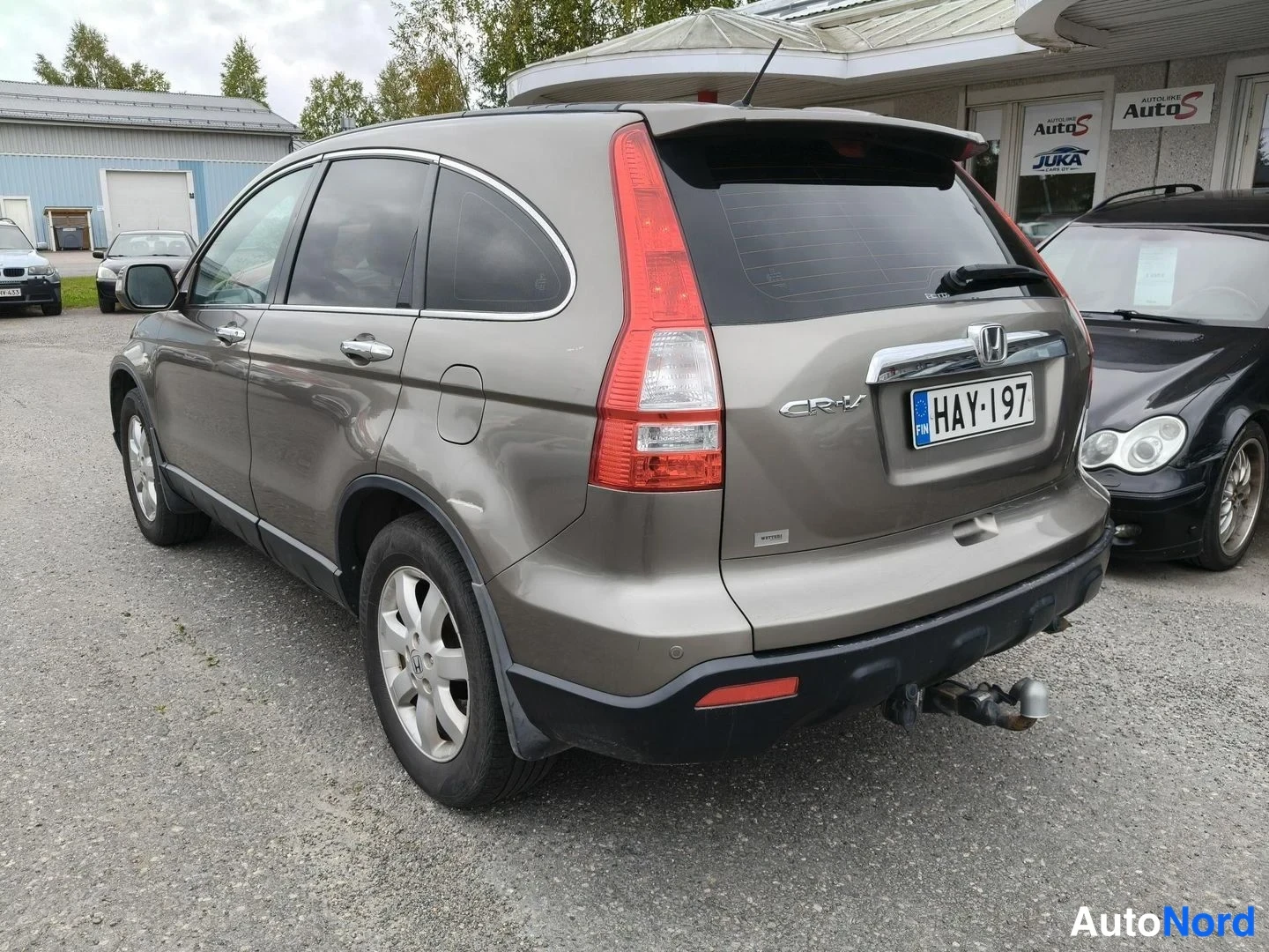 Grey Honda CR-V 2008, rear three-quarter, photo 5