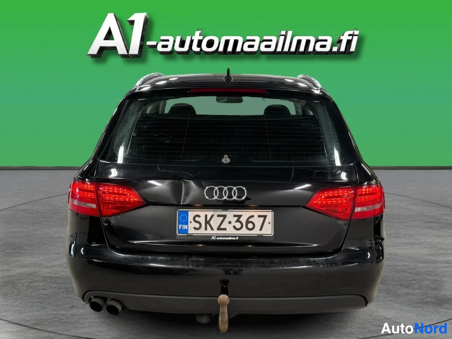 Black Audi A4 Avant 2009, rear, photo 6