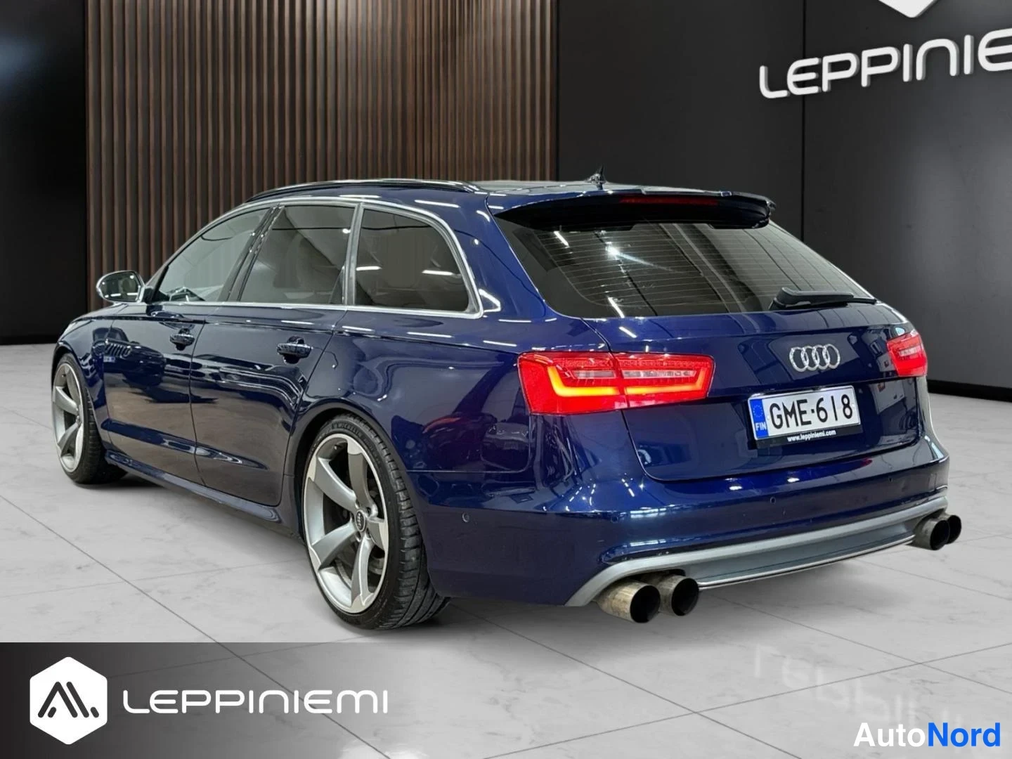 Sininen Audi S6 2013, takaviisto, kuva 7