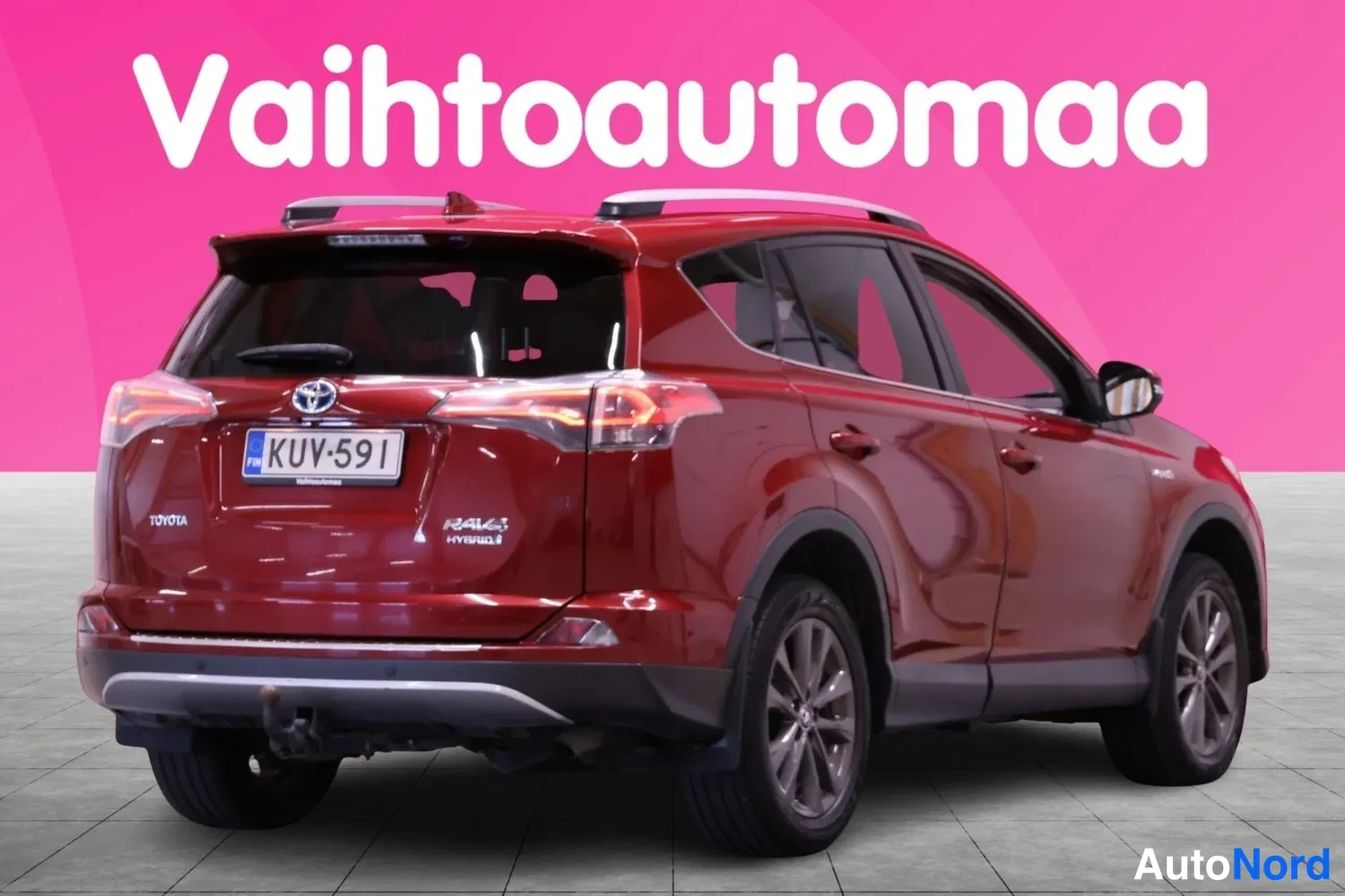 Punainen Toyota RAV4 2018, takaviisto, kuva 5