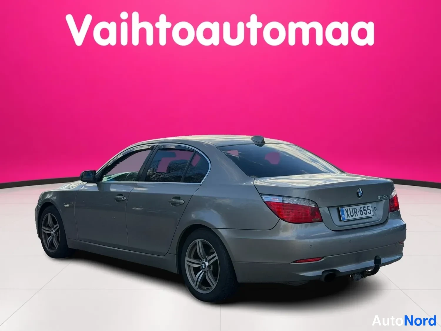Beige BMW 520d 2009, takaviisto, kuva 5
