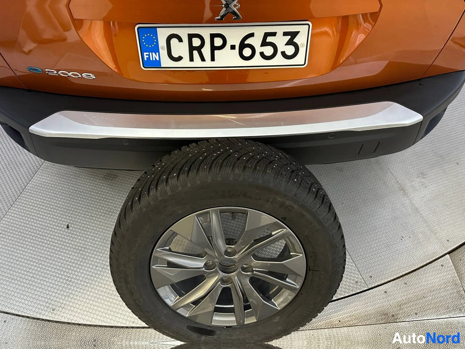 Oranssi Peugeot E-2008 2023, takaa, kuva 10