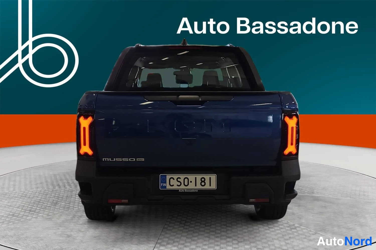 Sininen KGM Musso ev 2025, takaa, kuva 8
