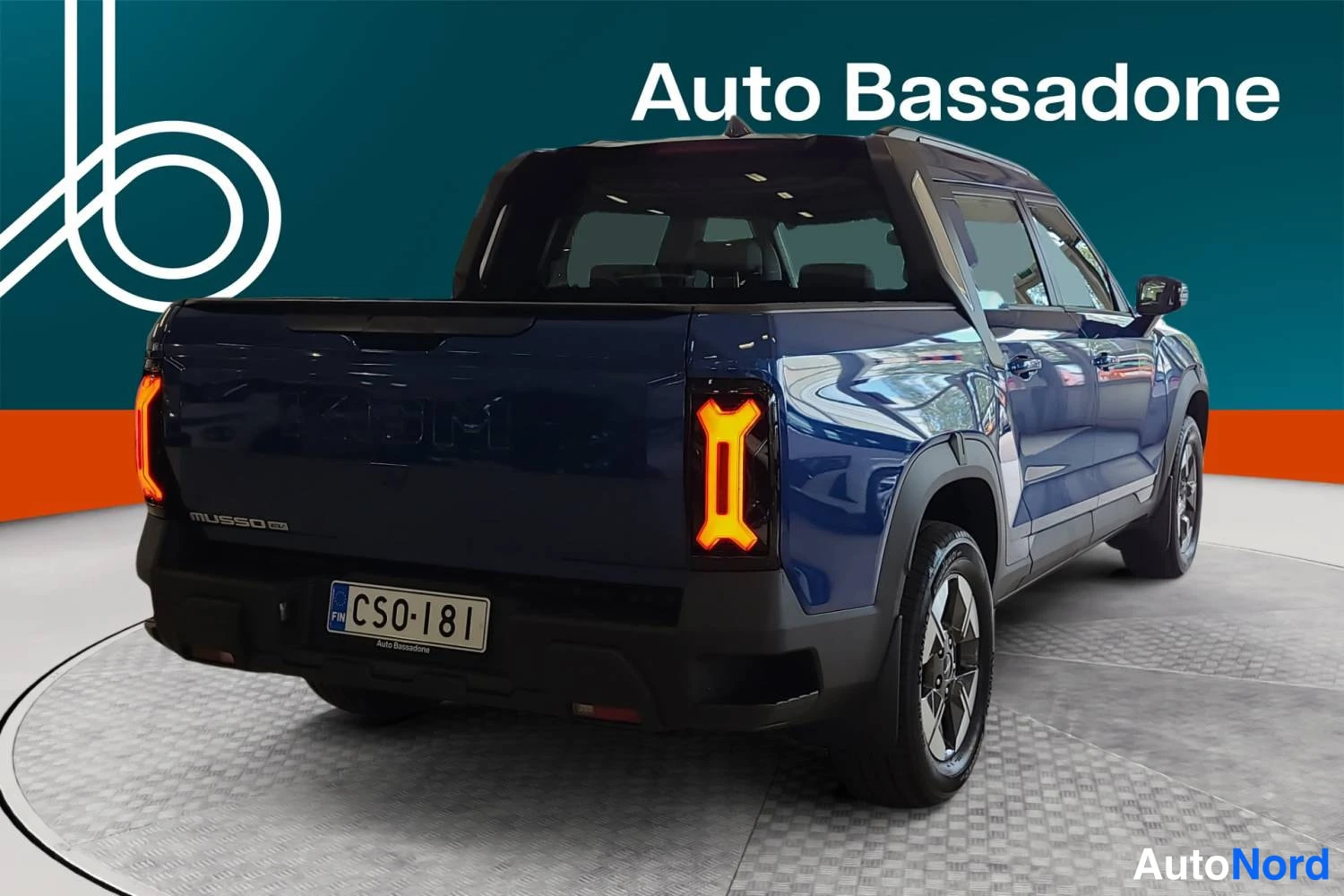 Sininen KGM Musso ev 2025, takaviisto, kuva 7