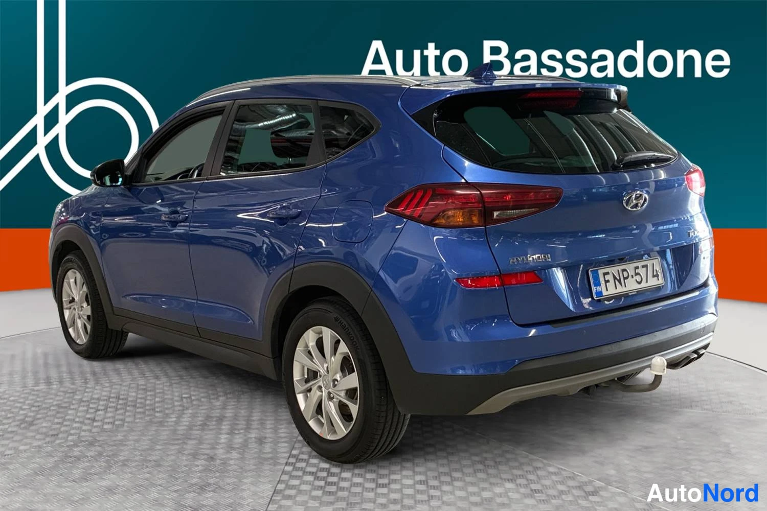Sininen Hyundai Tucson 2019, takaviisto, kuva 6