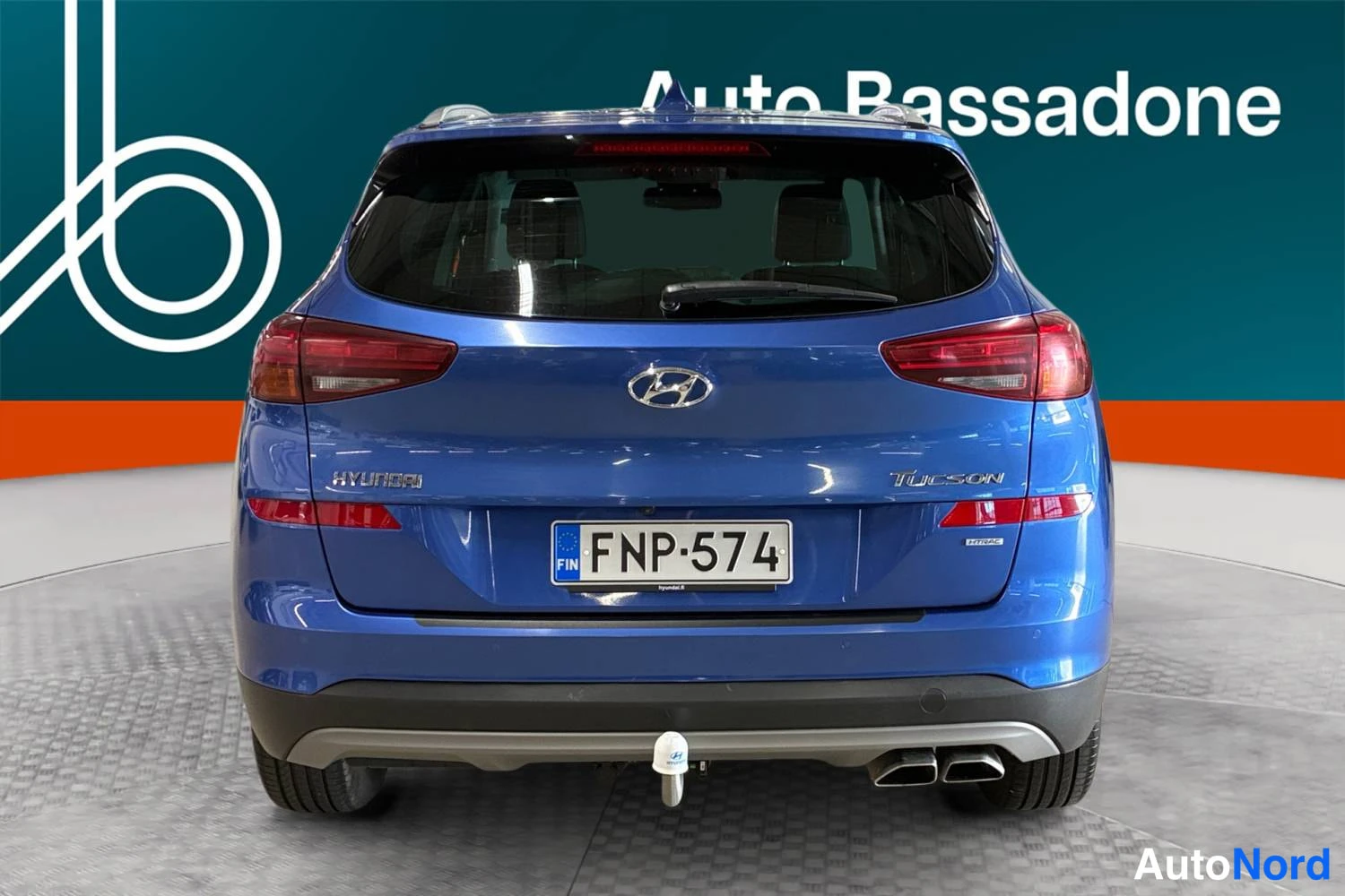 Sininen Hyundai Tucson 2019, takaa, kuva 8