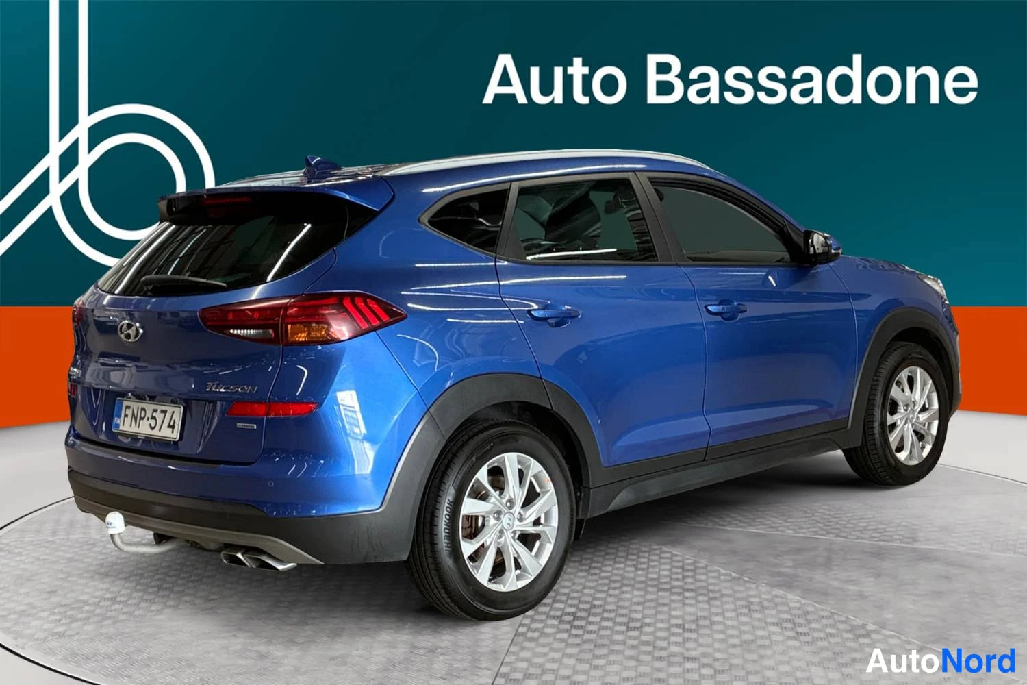 Sininen Hyundai Tucson 2019, takaviisto, kuva 7