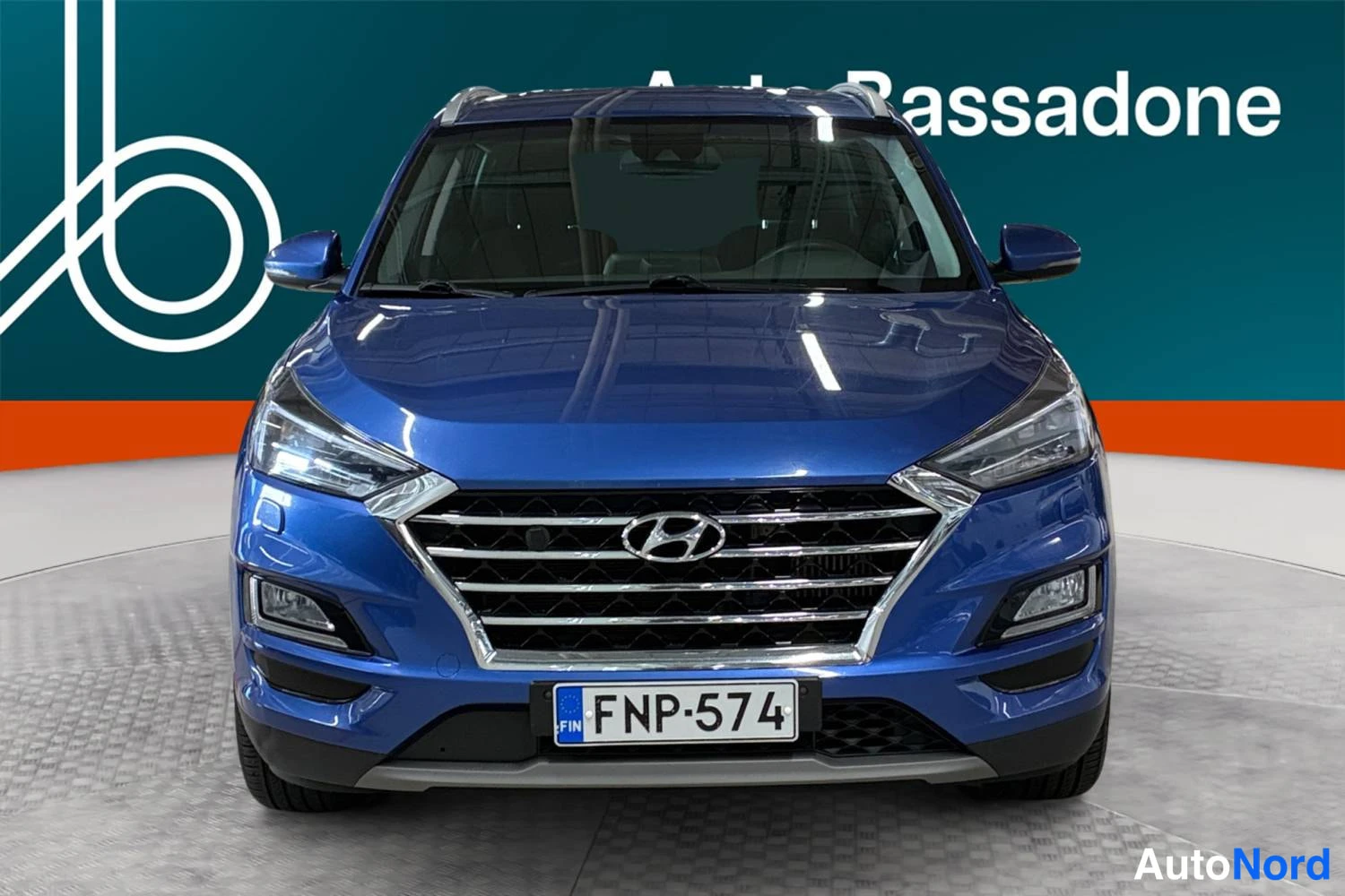 Sininen Hyundai Tucson 2019, edestä, kuva 4