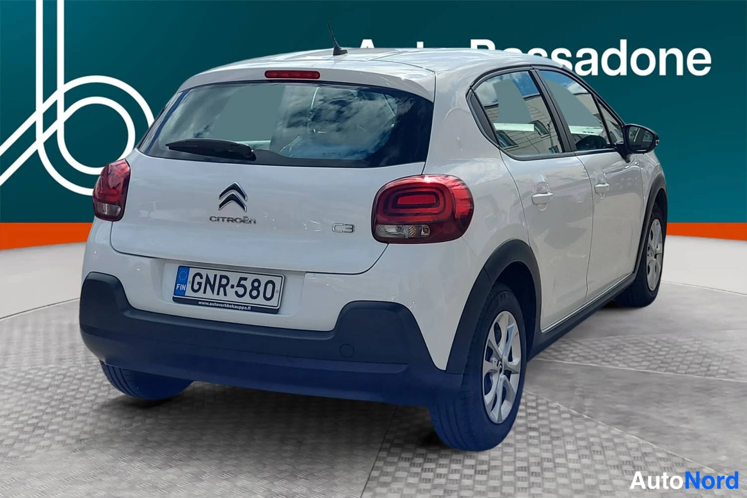 Valkoinen Citroen C3 2019, takaviisto, kuva 8
