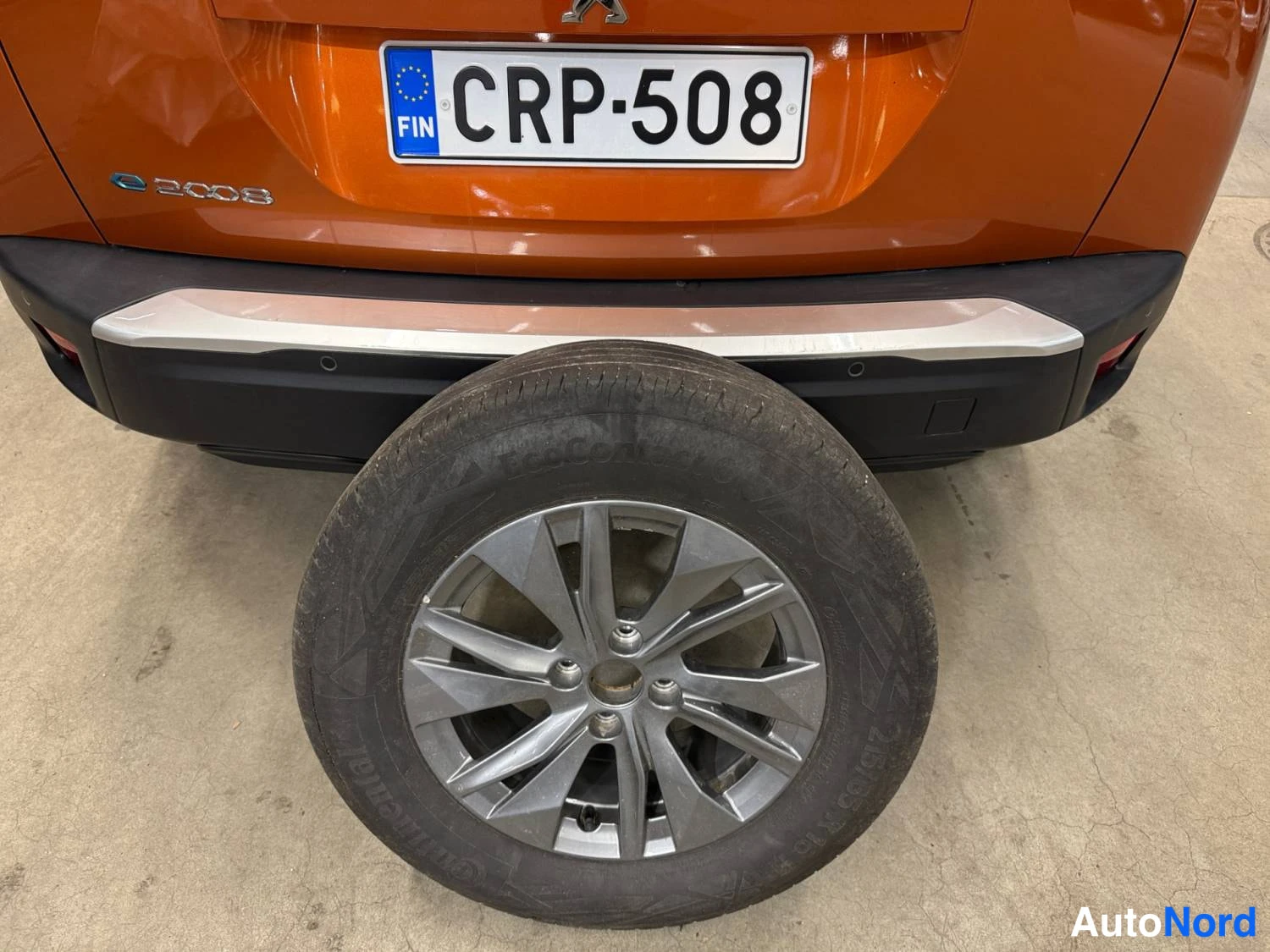 Oranssi Peugeot E-2008 2023, takaa, kuva 9