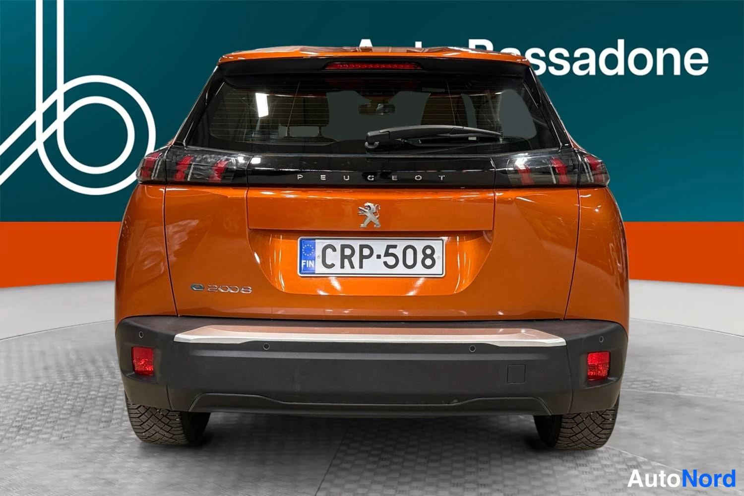 Oranssi Peugeot E-2008 2023, takaa, kuva 8