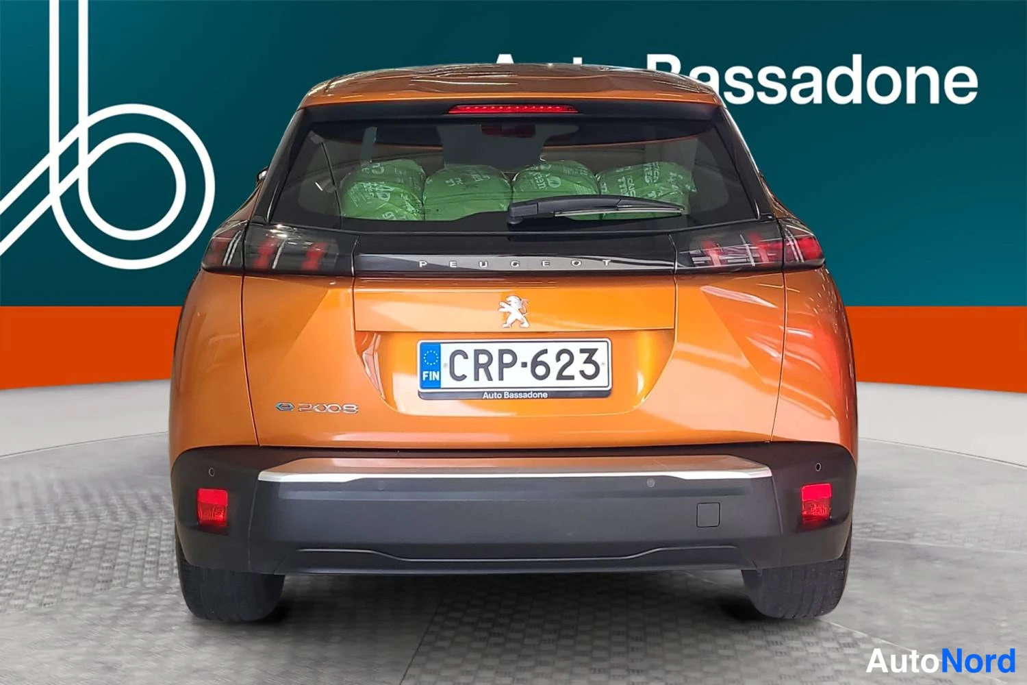 Oranssi Peugeot E-2008 2023, takaa, kuva 8