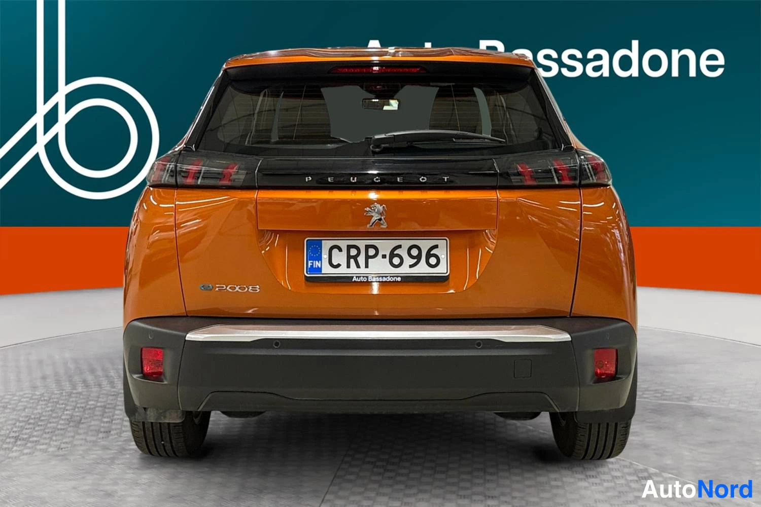 Oranssi Peugeot E-2008 2023, takaa, kuva 8