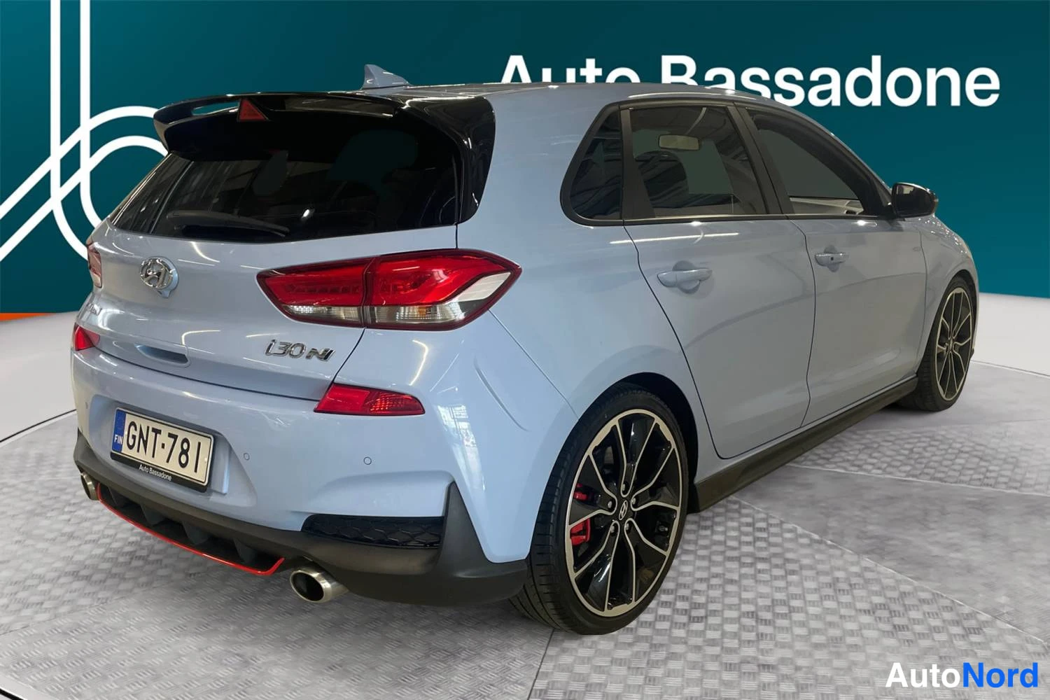 Sininen Hyundai I30 n 2020, takaviisto, kuva 7