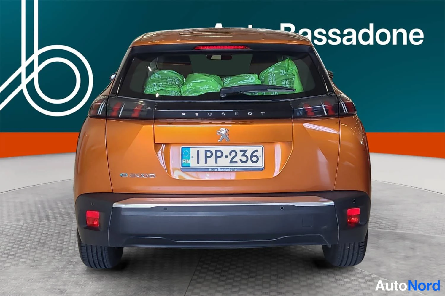 Oranssi Peugeot E-2008 2022, takaa, kuva 8