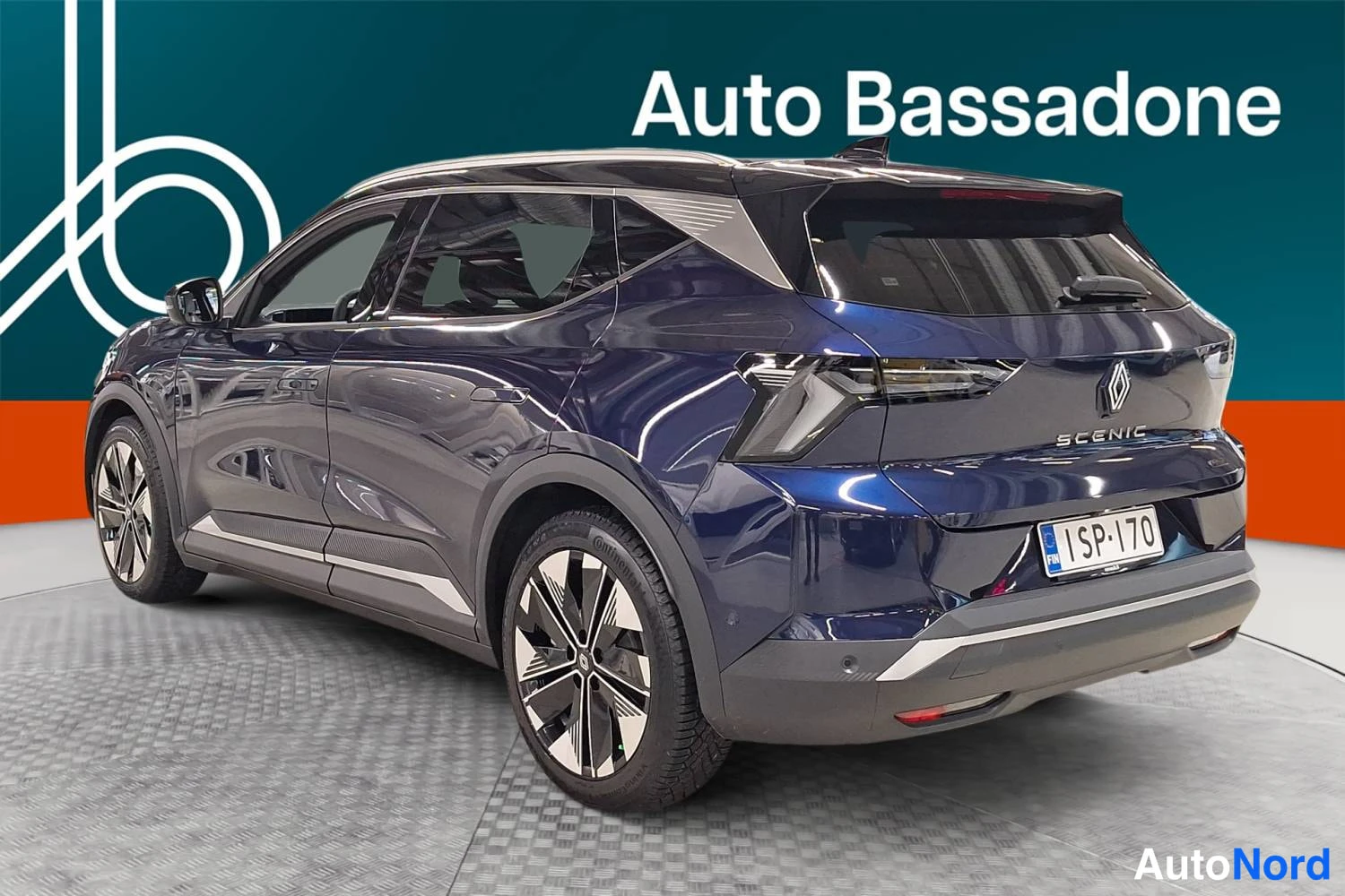 Sininen Renault Scenic E-Tech electric 2026, takaviisto, kuva 5
