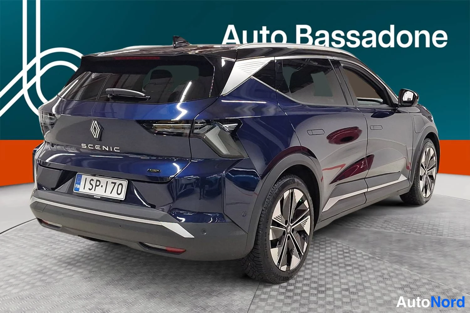 Sininen Renault Scenic E-Tech electric 2026, takaviisto, kuva 6
